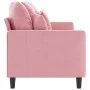 3-Sitzer-Sofa aus rosa Samt, 180 cm von , Sofas - Ref: Foro24-359316, Preis: 316,40 €, Rabatt: %