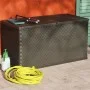 Braune Garten-Aufbewahrungsbox aus PP-Rattan, 120 x 56 x 63 cm von vidaXL, Aufbewahrungsboxen für den Außenbereich - Ref: For...