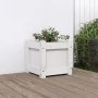 Solid white pine wood planter 31x31x31 cm by , Pots and planters - Ref: Foro24-837396, Price: 31,46 €, Discount: %