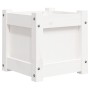 Solid white pine wood planter 31x31x31 cm by , Pots and planters - Ref: Foro24-837396, Price: 31,79 €, Discount: %