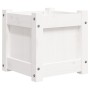 Solid white pine wood planter 31x31x31 cm by , Pots and planters - Ref: Foro24-837396, Price: 31,79 €, Discount: %
