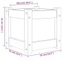 Pflanzgefäß aus massivem Weißkiefernholz, 31 x 31 x 31 cm von , Töpfe und Pflanzgefäße - Ref: Foro24-837396, Preis: 28,31 €, ...