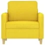Sillón de tela amarillo claro 60 cm de , Sofás - Ref: Foro24-359467, Precio: 142,72 €, Descuento: %