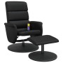 Massageliege mit Fußstütze aus schwarzem Kunstleder von , Sessel - Ref: Foro24-356729, Preis: 145,74 €, Rabatt: %