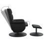 Massageliege mit Fußstütze aus schwarzem Kunstleder von , Sessel - Ref: Foro24-356729, Preis: 145,74 €, Rabatt: %