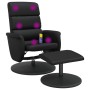 Massageliege mit Fußstütze aus schwarzem Kunstleder von , Sessel - Ref: Foro24-356729, Preis: 145,74 €, Rabatt: %