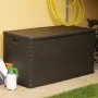 Braune Garten-Aufbewahrungsbox aus PP-Rattan, 120 x 56 x 63 cm von vidaXL, Aufbewahrungsboxen für den Außenbereich - Ref: For...