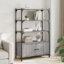 Sonoma gray engineered wood 3-shelf bookcase 70x30x109.5cm by , Bookcases and shelves - Ref: Foro24-838996, Price: 61,81 €, D...