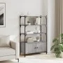 Sonoma gray engineered wood 3-shelf bookcase 70x30x109.5cm by , Bookcases and shelves - Ref: Foro24-838996, Price: 61,81 €, D...