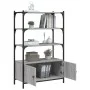 Sonoma gray engineered wood 3-shelf bookcase 70x30x109.5cm by , Bookcases and shelves - Ref: Foro24-838996, Price: 61,81 €, D...