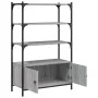 Sonoma gray engineered wood 3-shelf bookcase 70x30x109.5cm by , Bookcases and shelves - Ref: Foro24-838996, Price: 61,81 €, D...