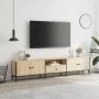 TV cabinet drawer engineered wood Sonoma oak 200x25x44 cm by , TV Furniture - Ref: Foro24-838989, Price: 111,03 €, Discount: %