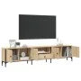 TV cabinet drawer engineered wood Sonoma oak 200x25x44 cm by , TV Furniture - Ref: Foro24-838989, Price: 111,03 €, Discount: %