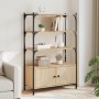 Bücherregal mit 3 Regalen aus Eichenholz, 70 x 30 x 109,5 cm von , Bücherregale und Regale - Ref: Foro24-838994, Preis: 76,94...