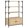 Bookcase with 3 shelves engineered oak wood 70x30x109.5 cm by , Bookcases and shelves - Ref: Foro24-838994, Price: 76,94 €, D...