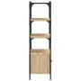 Bookcase with 3 shelves engineered oak wood 70x30x109.5 cm by , Bookcases and shelves - Ref: Foro24-838994, Price: 70,22 €, D...