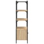 Librería 3 estantes madera ingeniería roble 70x30x109,5 cm