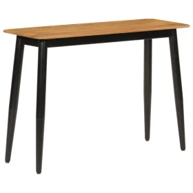 Solid mango wood and iron console table 110x40x76 cm by , Side tables - Ref: Foro24-356977, Price: 106,47 €, Discount: %