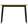 Solid mango wood and iron console table 110x40x76 cm by , Side tables - Ref: Foro24-356977, Price: 106,47 €, Discount: %