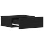 Mesita de noche flotante roble negro 40x32x15 cm madera de ingeniería en Mesitas de noche | Comprar online en Foro24