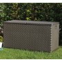 Braune Garten-Aufbewahrungsbox aus PP-Rattan, 120 x 56 x 63 cm von vidaXL, Aufbewahrungsboxen für den Außenbereich - Ref: For...