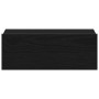 Mesita de noche flotante roble negro 40x32x15 cm madera de ingeniería en Mesitas de noche | Comprar online en Foro24