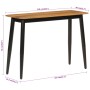 Solid mango wood and iron console table 110x40x76 cm by , Side tables - Ref: Foro24-356977, Price: 107,47 €, Discount: %