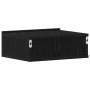 Mesita de noche flotante roble negro 40x32x15 cm madera de ingeniería en Mesitas de noche | Comprar online en Foro24