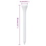 Tees de golf 1000 unidades 83 mm bambú blanco de , Tees de golf - Ref: Foro24-94435, Precio: 32,42 €, Descuento: %