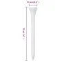 1000 units of 70mm white bamboo golf tees by , golf tees - Ref: Foro24-94434, Price: 29,04 €, Discount: %