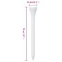 Tees de golf 1000 unidades 70 mm bambú blanco de , Tees de golf - Ref: Foro24-94434, Precio: 29,54 €, Descuento: %
