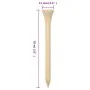 Golf tees 1000 units 70 mm bamboo by , golf tees - Ref: Foro24-94431, Price: 28,41 €, Discount: %