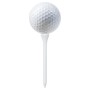 Tees de golf 1000 unidades 54 mm bambú blanco