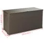 Brown PP rattan garden storage box 120x56x63 cm by vidaXL, Outdoor storage boxes - Ref: Foro24-43710, Price: 89,52 €, Discoun...