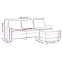 3-Sitzer-Sofa mit hellgrauem Samthocker 180 cm von , Sofas - Ref: Foro24-3201055, Preis: 346,62 €, Rabatt: %
