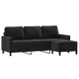 3-Sitzer-Sofa mit schwarzem Samthocker 180 cm von , Sofas - Ref: Foro24-3201060, Preis: 323,52 €, Rabatt: %