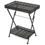 Mesa de centro plegable estilo vintage metal 58x35x72 cm negro de vidaXL, Mesas auxiliares - Ref: Foro24-245941, Precio: 83,0...