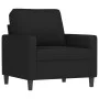 Schwarzer Samtsessel mit Hocker 60 cm von , Sofas - Ref: Foro24-3201050, Preis: 203,50 €, Rabatt: %