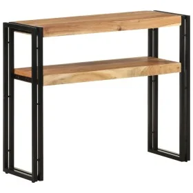 Solid acacia wood console table 90x30x75 cm by , Side tables - Ref: Foro24-321097, Price: 120,72 €, Discount: %