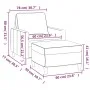 Light gray velvet armchair with footstool, 60 cm by , Sofas - Ref: Foro24-3201045, Price: 173,37 €, Discount: %