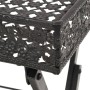 Mesa de centro plegable estilo vintage metal 58x35x72 cm negro