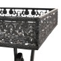 Mesa de centro plegable estilo vintage metal 58x35x72 cm negro