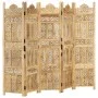 Handgeschnitztes 5-Panel-Sieb massives Mangoholz 200x165 cm von , Raumteiler - Ref: Foro24-285317, Preis: 311,43 €, Rabatt: %