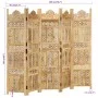 Handgeschnitztes 5-Panel-Sieb massives Mangoholz 200x165 cm von , Raumteiler - Ref: Foro24-285317, Preis: 311,43 €, Rabatt: %