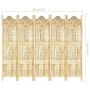 Handgeschnitztes 5-Panel-Sieb massives Mangoholz 200x165 cm von , Raumteiler - Ref: Foro24-285317, Preis: 311,43 €, Rabatt: %