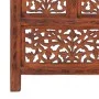 Hand-carved 4-panel room divider made of brown mango wood, measuring 160x165 cm. by , Room dividers - Ref: Foro24-285329, Pri...
