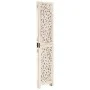 Biombo 3 paneles tallado a mano madera mango blanco 120x165 cm de , Divisores de ambientes - Ref: Foro24-285336, Precio: 184,...