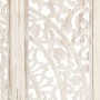 Biombo 3 paneles tallado a mano madera mango blanco 120x165 cm de , Divisores de ambientes - Ref: Foro24-285336, Precio: 196,...