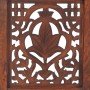 Handgeschnitzter 3-Panel-Paravent mit braunem Mangoholz 120x165 cm von , Raumteiler - Ref: Foro24-285334, Preis: 222,02 €, Ra...