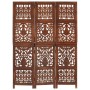 Handgeschnitzter 3-Panel-Paravent mit braunem Mangoholz 120x165 cm von , Raumteiler - Ref: Foro24-285334, Preis: 222,02 €, Ra...